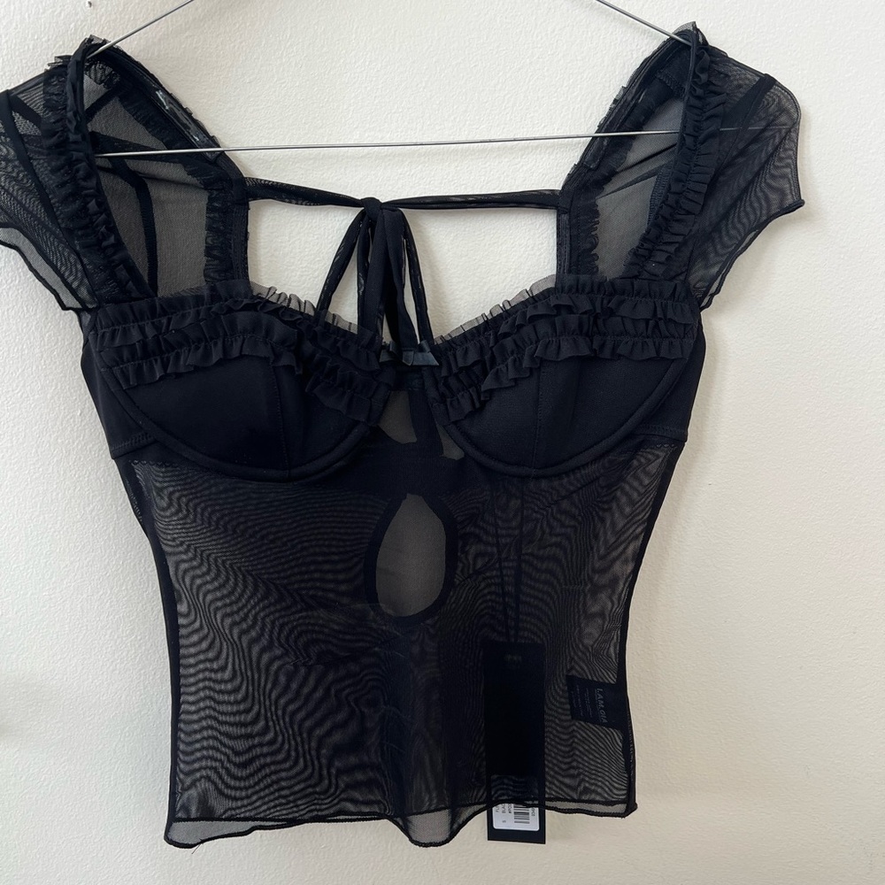 Black Fleur I am Gia top NEW WITH TAGS